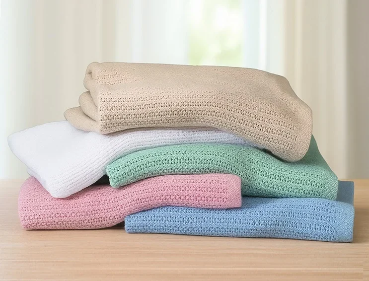 hospital-thermal-cotton-popcorn-cellular-blanket