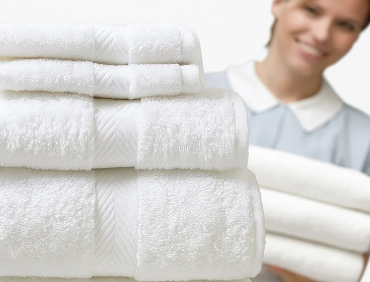 white-hotel-commercial-towel-herringbone-weave-border